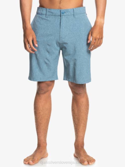 Quiksilver PJ4H1586 moški kapitani modri hibridne kratke hlače union heather amphibian 20