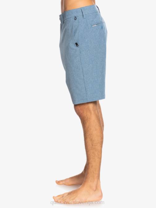 Quiksilver PJ4H1586 moški kapitani modri hibridne kratke hlače union heather amphibian 20
