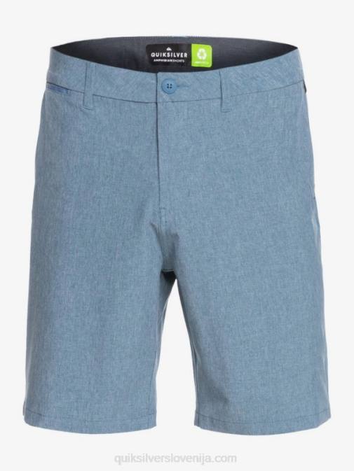 Quiksilver PJ4H1586 moški kapitani modri hibridne kratke hlače union heather amphibian 20