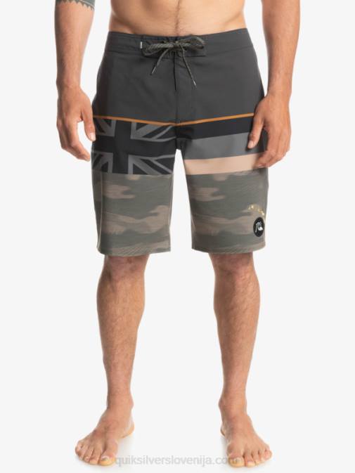 Quiksilver PJ4H1603 moški grozdni list surfsilk faded stripe 20 kratke hlače za desko