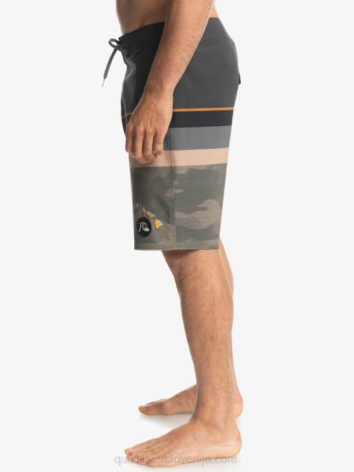 Quiksilver PJ4H1603 moški grozdni list surfsilk faded stripe 20 kratke hlače za desko