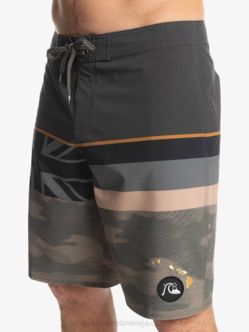 Quiksilver PJ4H1603 moški grozdni list surfsilk faded stripe 20 kratke hlače za desko
