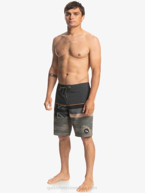 Quiksilver PJ4H1603 moški grozdni list surfsilk faded stripe 20 kratke hlače za desko