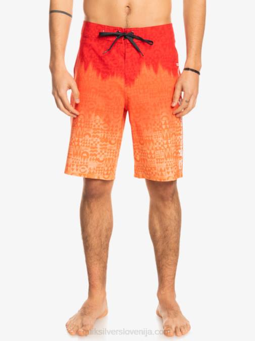 Quiksilver PJ4H1610 moški rdeča z visokim tveganjem surfsilk hawaii homegrown faded 20 boardshorts