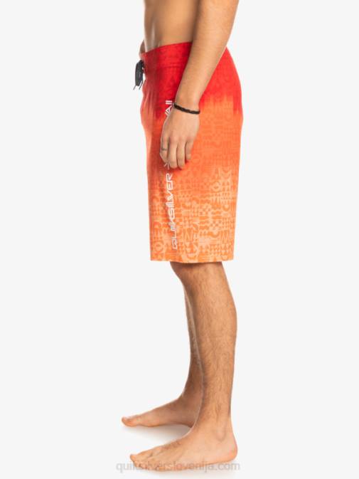 Quiksilver PJ4H1610 moški rdeča z visokim tveganjem surfsilk hawaii homegrown faded 20 boardshorts