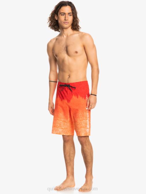 Quiksilver PJ4H1610 moški rdeča z visokim tveganjem surfsilk hawaii homegrown faded 20 boardshorts