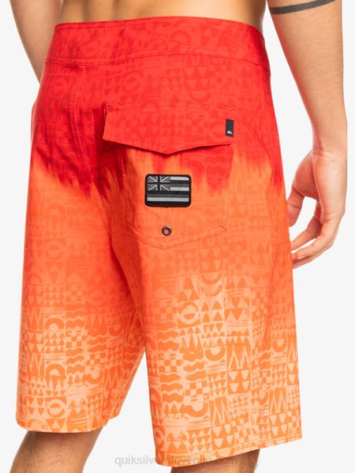 Quiksilver PJ4H1610 moški rdeča z visokim tveganjem surfsilk hawaii homegrown faded 20 boardshorts