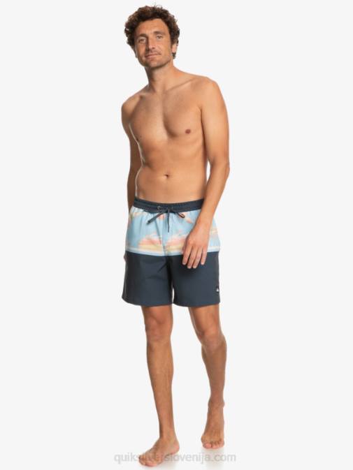Quiksilver PJ4H1636 moški polnočna mornarica divizija surfsilk 17 volejev