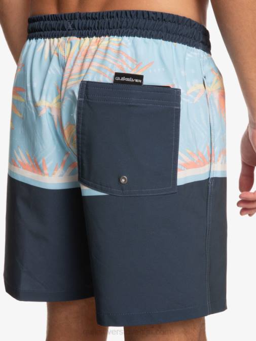 Quiksilver PJ4H1636 moški polnočna mornarica divizija surfsilk 17 volejev