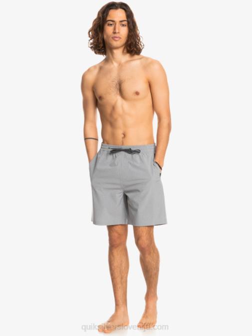Quiksilver PJ4H1662 moški žled elastične kratke hlače heather amphibian 18 hybrid