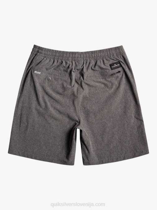 Quiksilver PJ4H1664 moški Črna elastične kratke hlače heather amphibian 18 hybrid