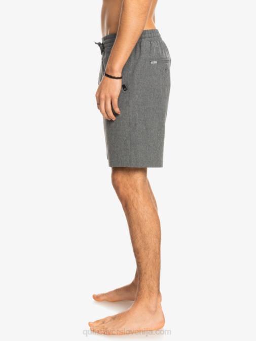 Quiksilver PJ4H1664 moški Črna elastične kratke hlače heather amphibian 18 hybrid
