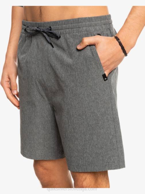 Quiksilver PJ4H1664 moški Črna elastične kratke hlače heather amphibian 18 hybrid