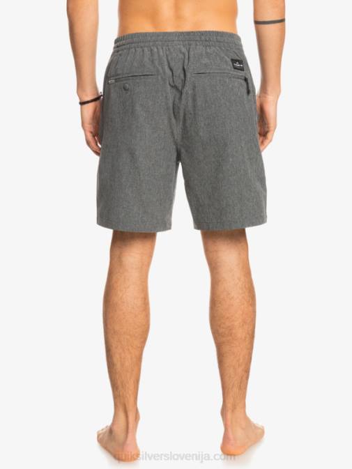 Quiksilver PJ4H1664 moški Črna elastične kratke hlače heather amphibian 18 hybrid
