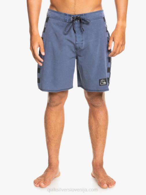 Quiksilver PJ4H1670 moški mornarsko modri blazer Hempstretch original arch washed 18 boardshorts