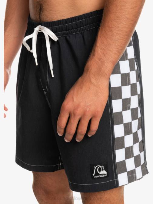 Quiksilver PJ4H1674 moški Črna hempstretch original arch 17 volleys