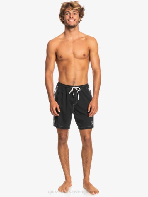 Quiksilver PJ4H1674 moški Črna hempstretch original arch 17 volleys