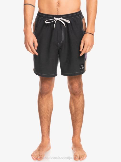 Quiksilver PJ4H1677 moški Črna hempstretch original arch 17 volleys