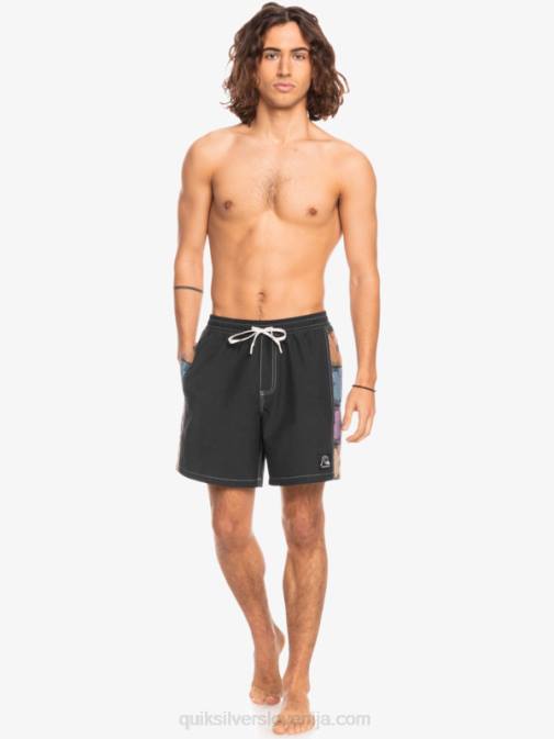 Quiksilver PJ4H1677 moški Črna hempstretch original arch 17 volleys