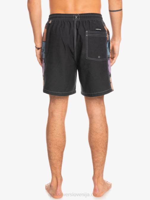 Quiksilver PJ4H1677 moški Črna hempstretch original arch 17 volleys