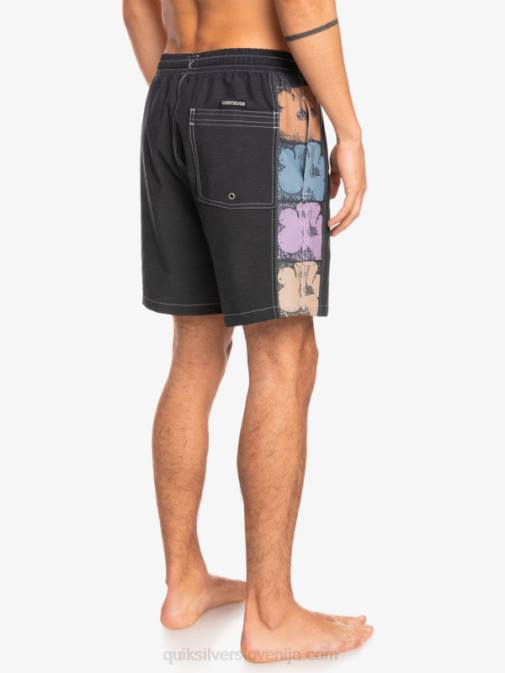 Quiksilver PJ4H1677 moški Črna hempstretch original arch 17 volleys