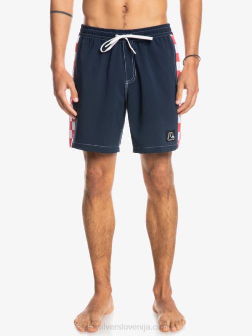 Quiksilver PJ4H1678 moški mornarsko modri blazer hempstretch original arch 17 volleys