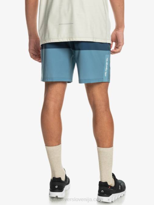 Quiksilver PJ4H1690 moški deželno modra omni training 17 raztegljive kratke hlače