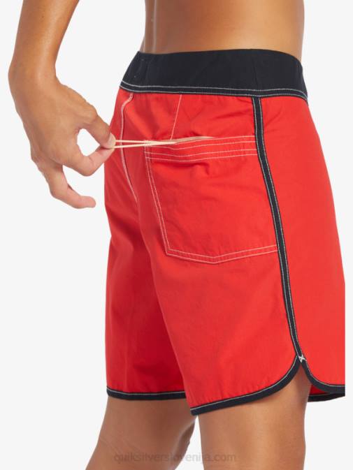 Quiksilver PJ4H169 moški rdeča z visokim tveganjem originalne hlače za desko Scallop snap 16
