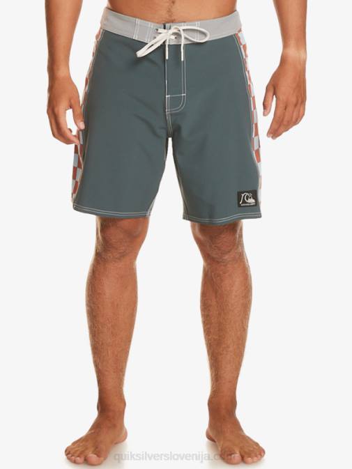 Quiksilver PJ4H172 moški temni skrilavec originalne kratke hlače arch 18
