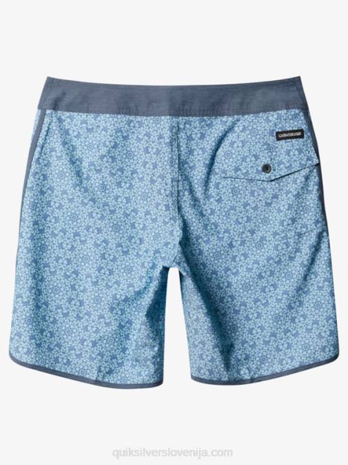 Quiksilver PJ4H1741 moški modro steklo kratke hlače iz konoplje scallop 19