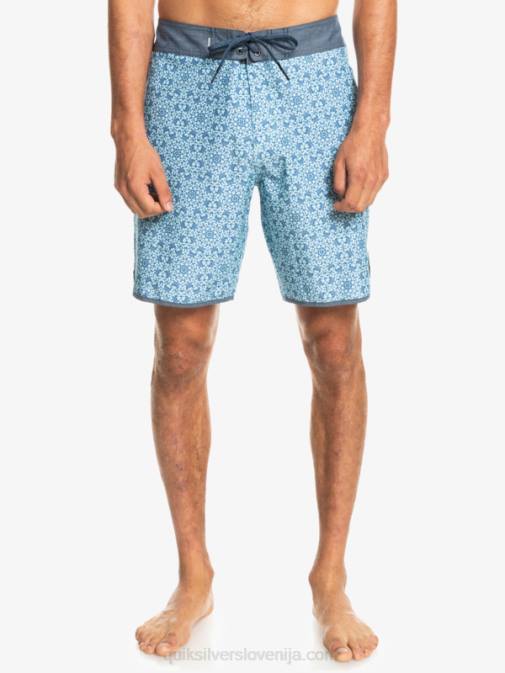 Quiksilver PJ4H1741 moški modro steklo kratke hlače iz konoplje scallop 19
