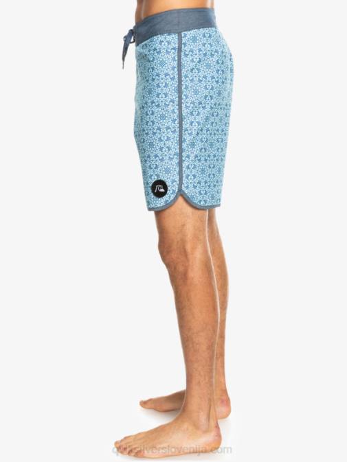 Quiksilver PJ4H1741 moški modro steklo kratke hlače iz konoplje scallop 19