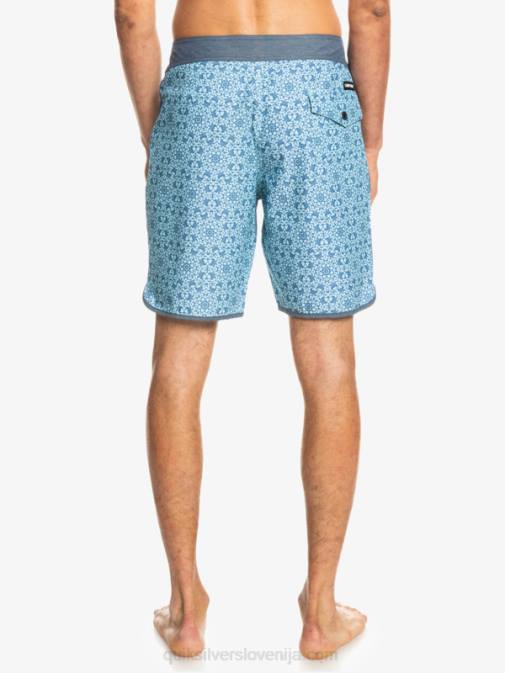 Quiksilver PJ4H1741 moški modro steklo kratke hlače iz konoplje scallop 19