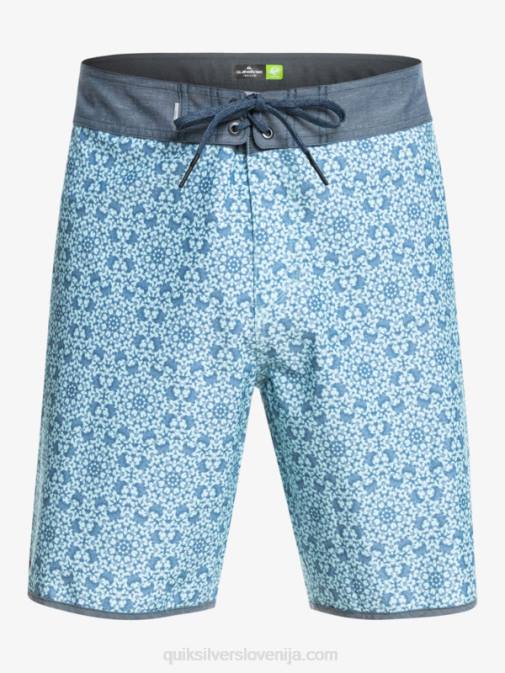 Quiksilver PJ4H1741 moški modro steklo kratke hlače iz konoplje scallop 19