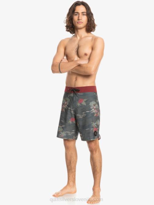 Quiksilver PJ4H1742 moški asfalt kratke hlače iz konoplje scallop 19