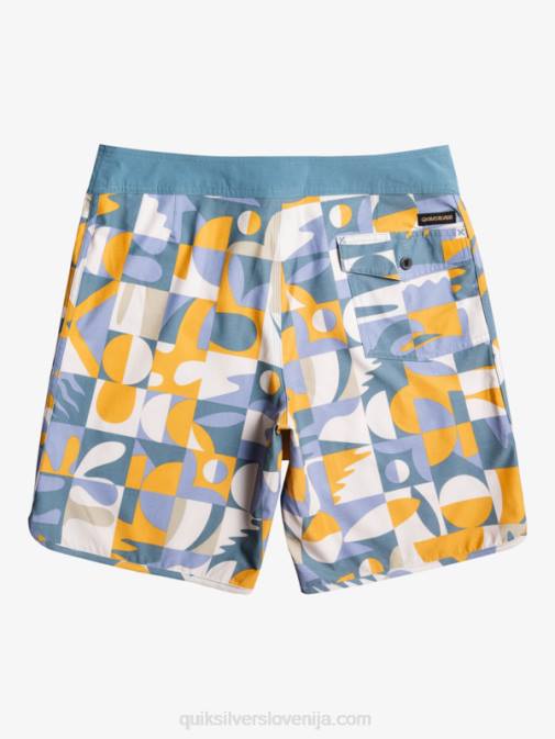 Quiksilver PJ4H1743 moški ashley blue kratke hlače iz konoplje scallop 19