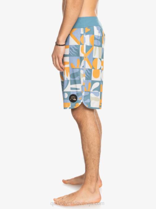 Quiksilver PJ4H1743 moški ashley blue kratke hlače iz konoplje scallop 19