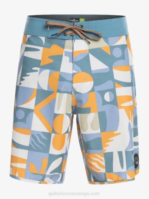 Quiksilver PJ4H1743 moški ashley blue kratke hlače iz konoplje scallop 19