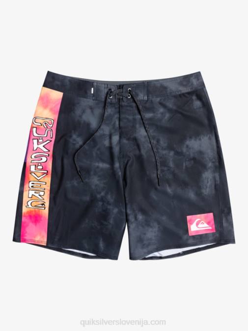 Quiksilver PJ4H1747 moški Črna surfsilk acid wash 18 hlače za desko