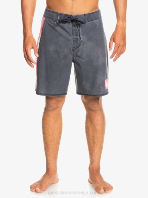 Quiksilver PJ4H1747 moški Črna surfsilk acid wash 18 hlače za desko