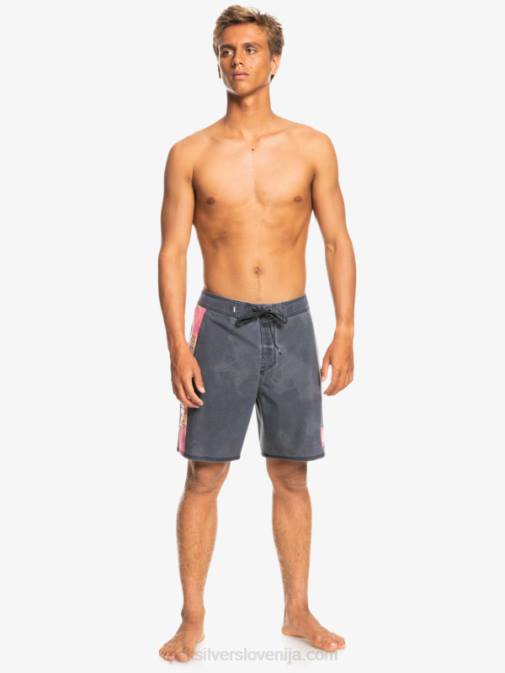 Quiksilver PJ4H1747 moški Črna surfsilk acid wash 18 hlače za desko
