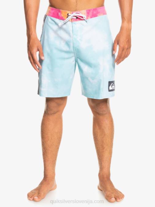Quiksilver PJ4H1748 moški angelsko modra surfsilk acid wash 18 hlače za desko