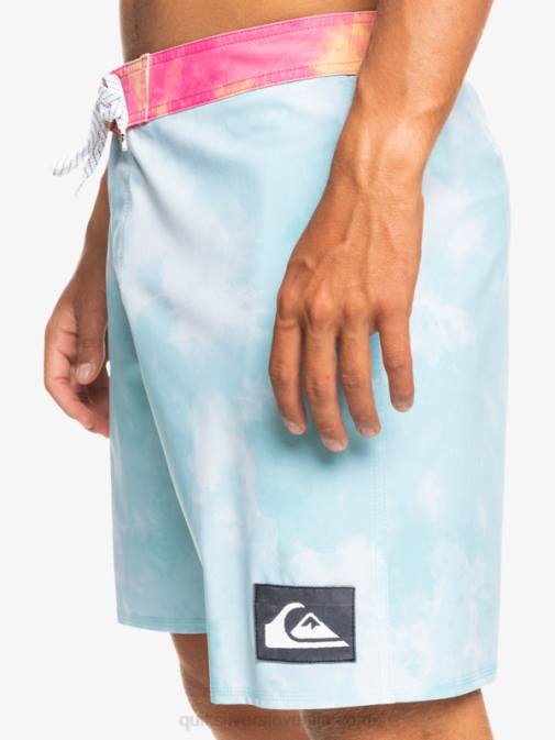 Quiksilver PJ4H1748 moški angelsko modra surfsilk acid wash 18 hlače za desko