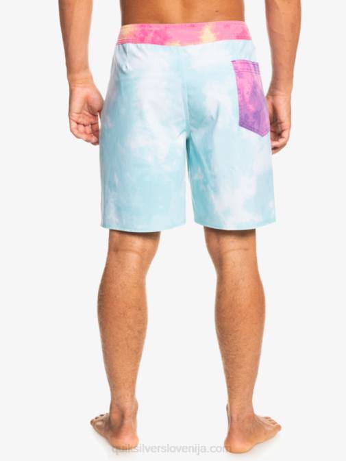 Quiksilver PJ4H1748 moški angelsko modra surfsilk acid wash 18 hlače za desko