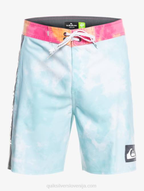 Quiksilver PJ4H1748 moški angelsko modra surfsilk acid wash 18 hlače za desko