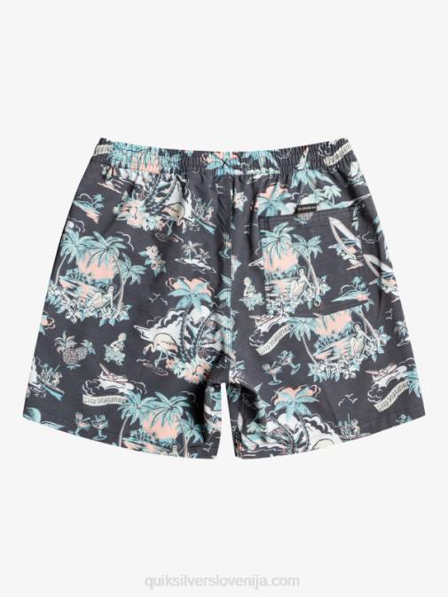 Quiksilver PJ4H1765 moški hotel paradiso - črn hotel paradiso 17 volejev