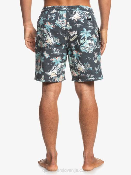 Quiksilver PJ4H1765 moški hotel paradiso - črn hotel paradiso 17 volejev