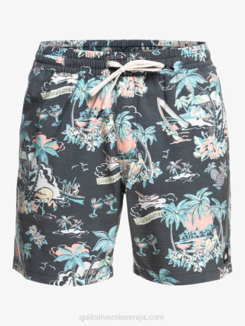 Quiksilver PJ4H1765 moški hotel paradiso - črn hotel paradiso 17 volejev
