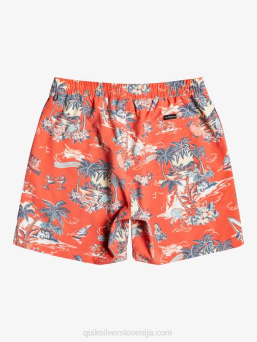 Quiksilver PJ4H1766 moški hotel paradiso - aurora red hotel paradiso 17 volejev