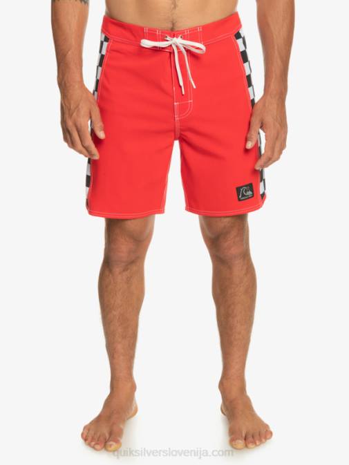 Quiksilver PJ4H176 moški rdeča z visokim tveganjem originalne kratke hlače arch 18